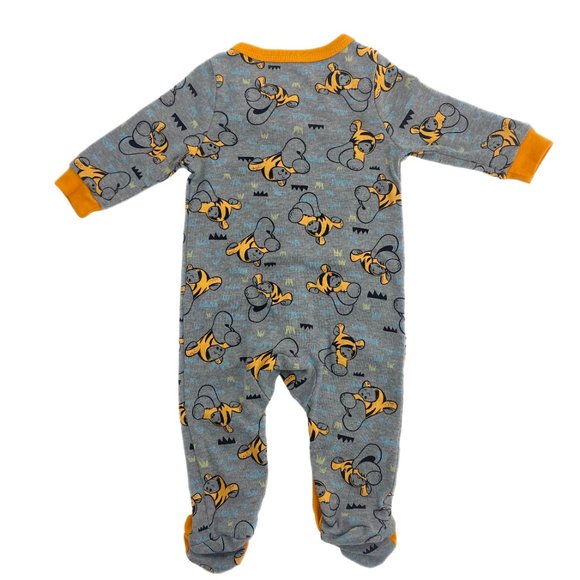DISNEY Baby Winnie the Pooh Tigger Grey Orange Sleep and Play Size 3/6M - Picture 3 of 11